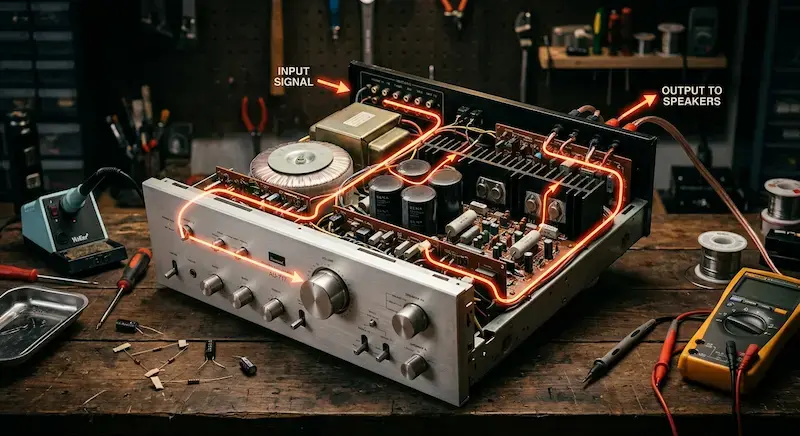 ¿Qué es un amplificador de audio?